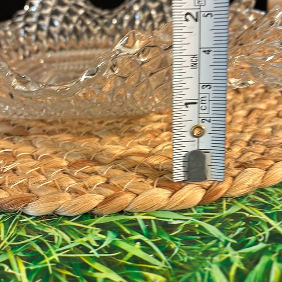 Indiana Glass Clear Diamond-Cut Bowl Trinket Dish - Picture 12 of 13